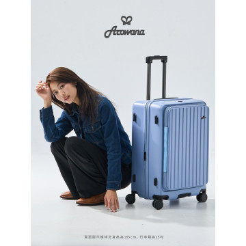 小資森活上開式河馬行李箱-25吋