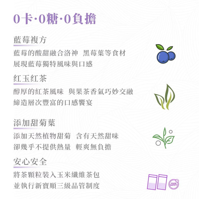 【快速冷泡】藍莓冰茶_無糖卻會甜 (9入*3包)