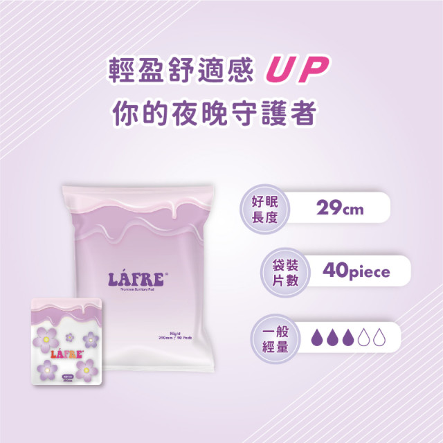 (預購)【LÁFRE 樂菲】｜負離子衛生棉｜超薄衛生棉｜安心防側漏｜零觸感｜瞬吸衛生棉｜護墊｜日用｜夜用｜加長